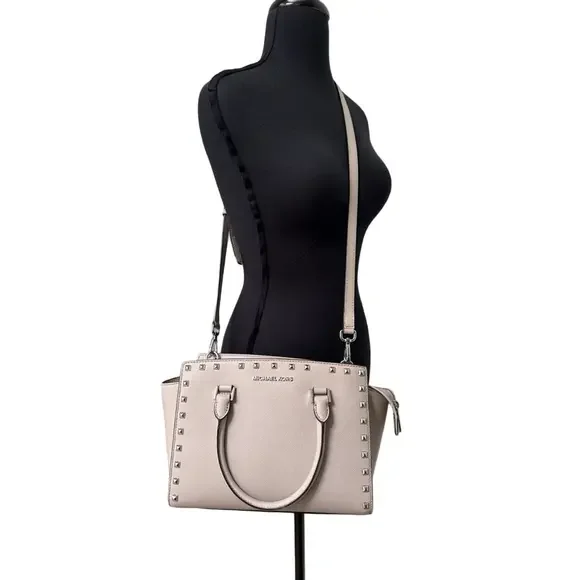 Michael Kors Stud Selma handbag Medium With Matching Wallet - Picture 1 of 11